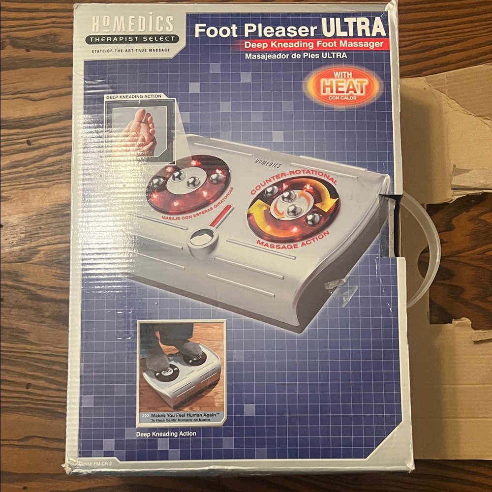 Homedics Foot Pleaser Ultra Massager with Heat - Gray